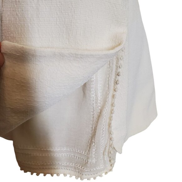 Gianfranco Ferre Vintage Women's Blazer Jacket Crepe Feminine Jacket Ivory Sz 2 - Picture 3 of 8